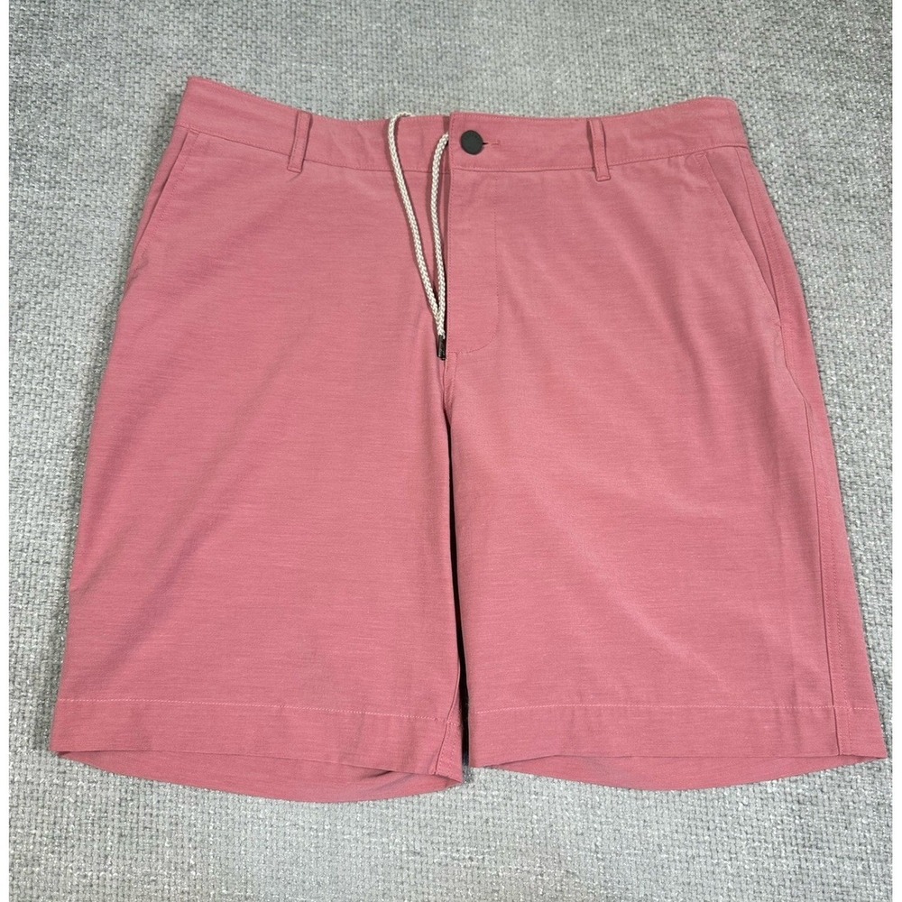 Faherty All Day Shorts Mens 33 Salmon Stretch Performance Casual